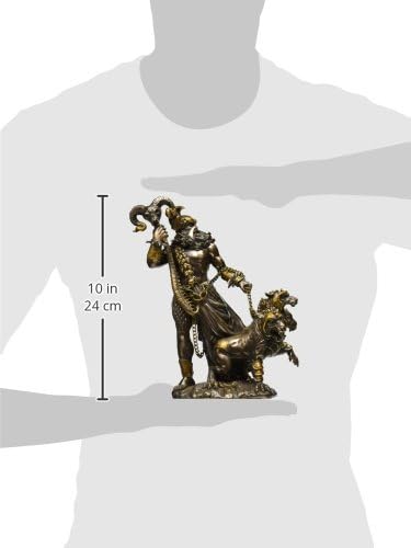 Pacific Giftware Greek God of Underworld Hades with Cerberus Dog Statue Roman Figure