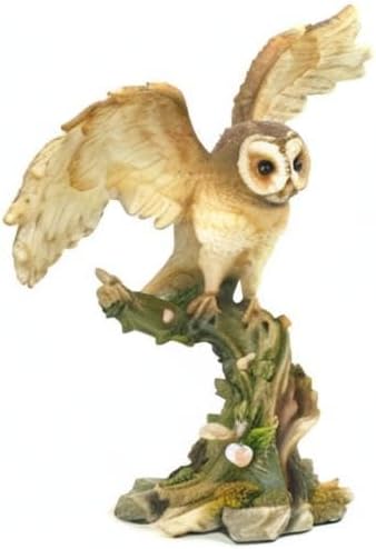 Veronese Design Owl Spreading His Wings Bird Sculpture