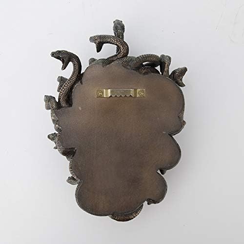 Veronese Design Head of Medusa the Greek Gorgon Serpent Bronze Finish Wall Sculpture