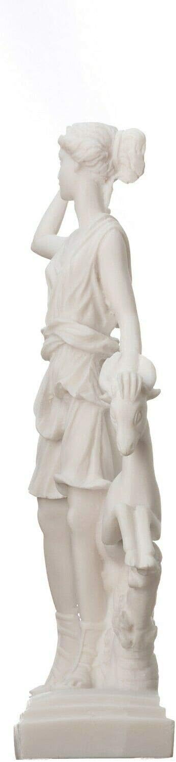 BeautifulGreekStatues Artemis Diana of Versailles Huntress w/Deer Statue Greek Roman 10 Inches