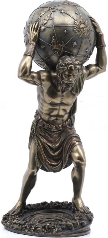 PTC 11.75 Inch Man with Atlas Globe Shrugged Resin Statue Figurine
