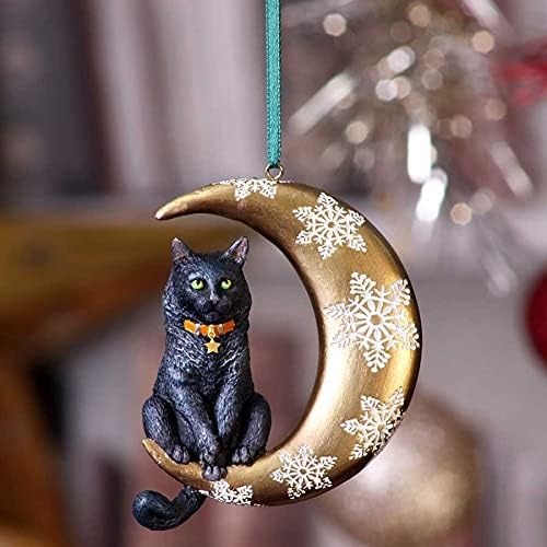 Witch's Apprentice by Lisa Parker Black Cat and Crystal Ball Statue