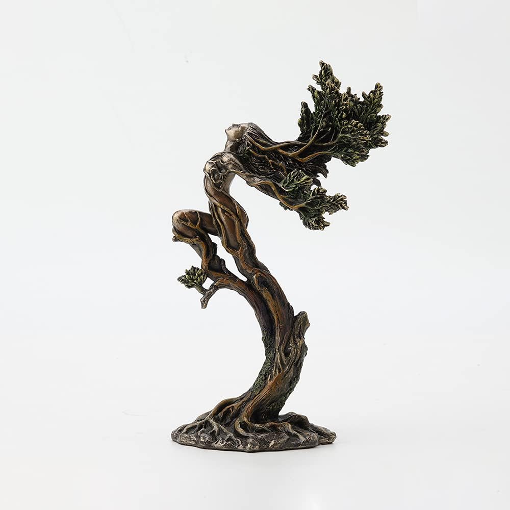 Veronese Design 9 7/8 Inch Tall The Dancing Forest Nymph Elemental Cold Cast Bronzed Resin Statue Fantasy Collectible Figurine Home Nature Spirit