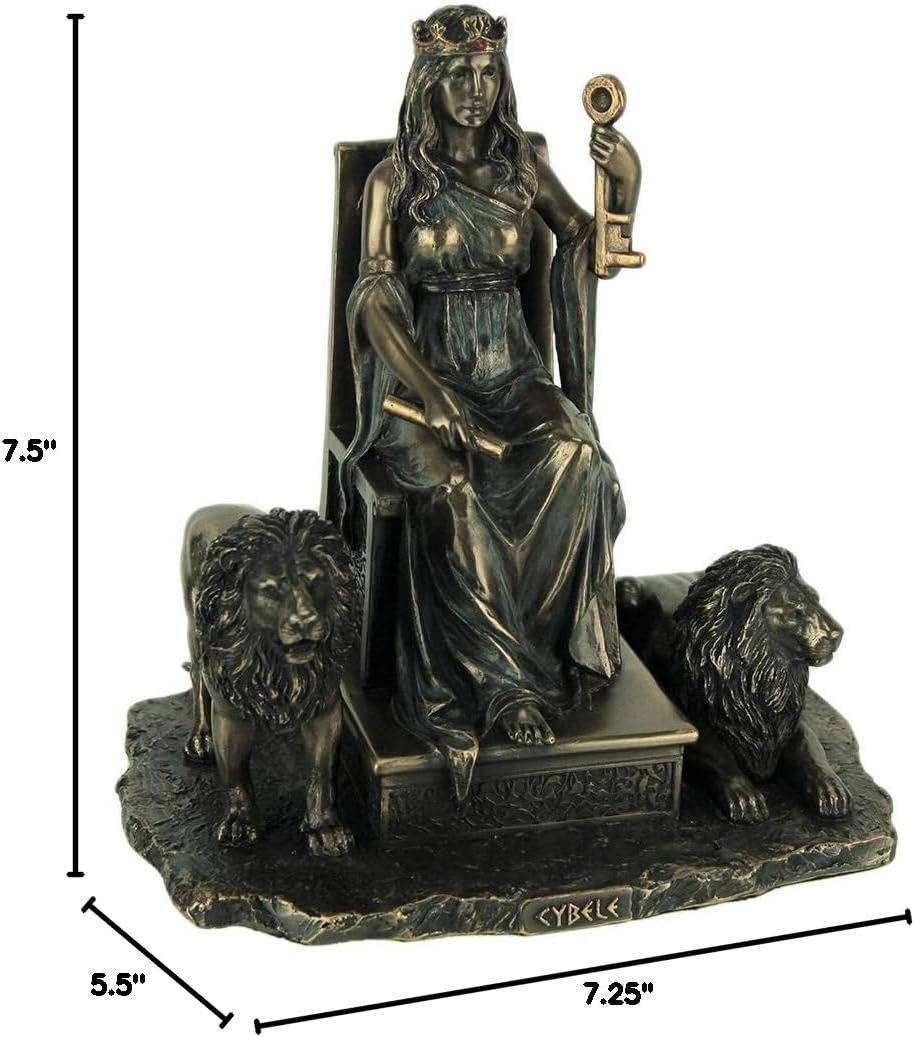 Veronese Design Cybele Ancient Greek Mother Goddess Bronze Finished Statue