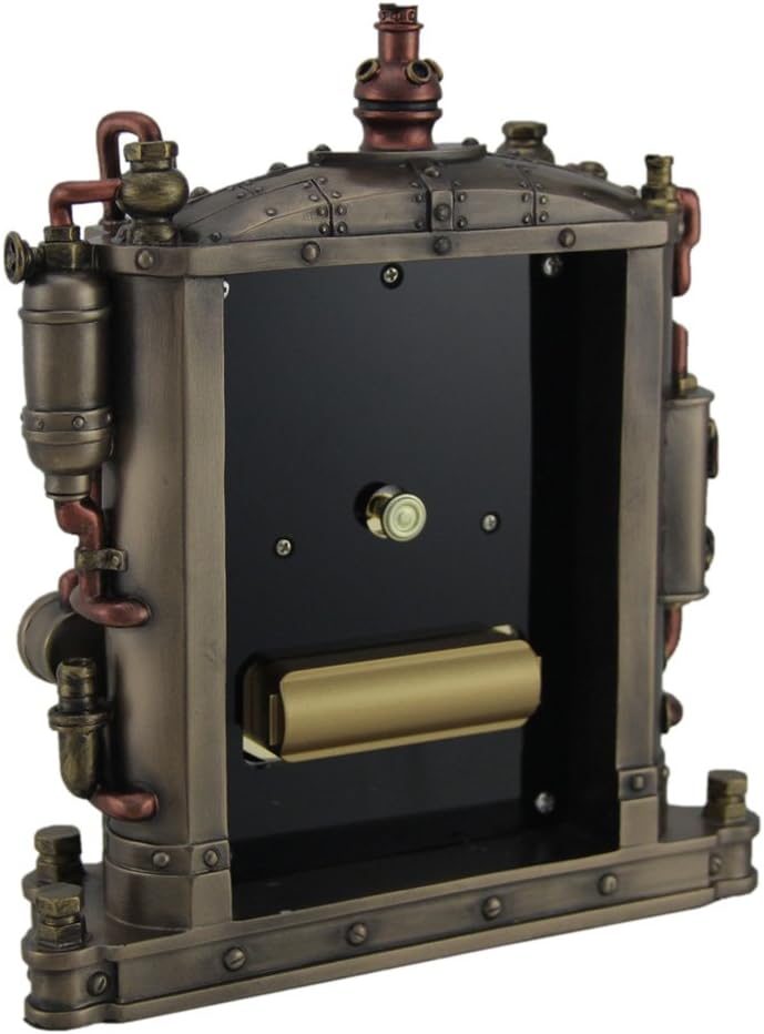 VERONESE The Grand Machine Steampunk Style Bronze Finished Mantel Clock