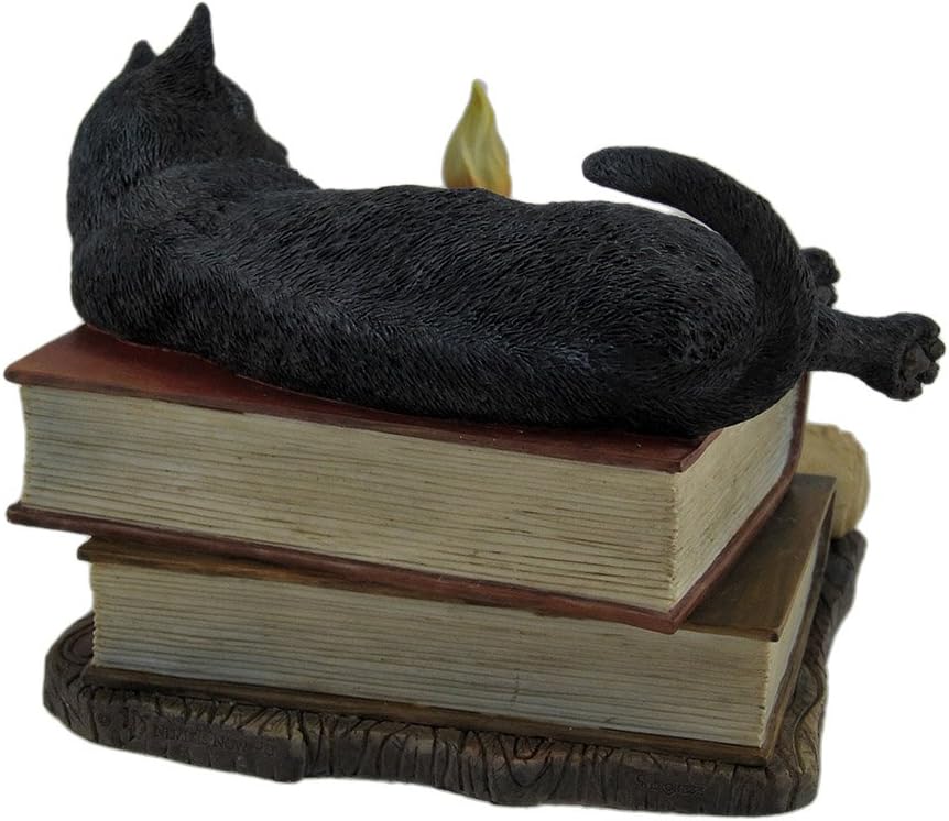 Veronese Design The Witching Hour Black Cat Sculpture