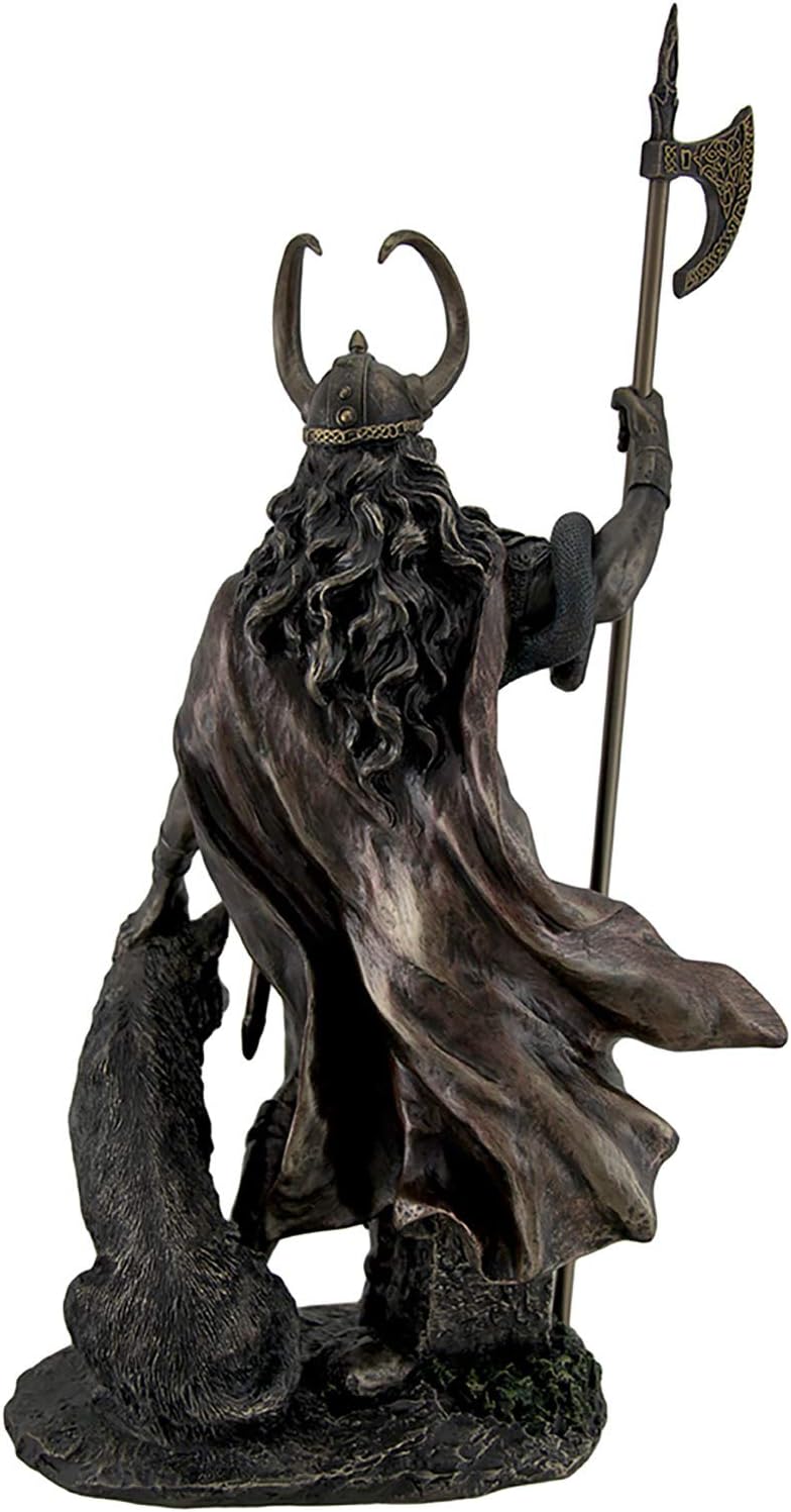 Zeckos Bronze Finish Loki Norse God Statue Sculpture