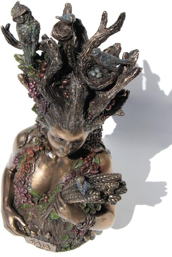 Gaia the Greek Primordial Goddess Of Earth Cold Cast Bronze