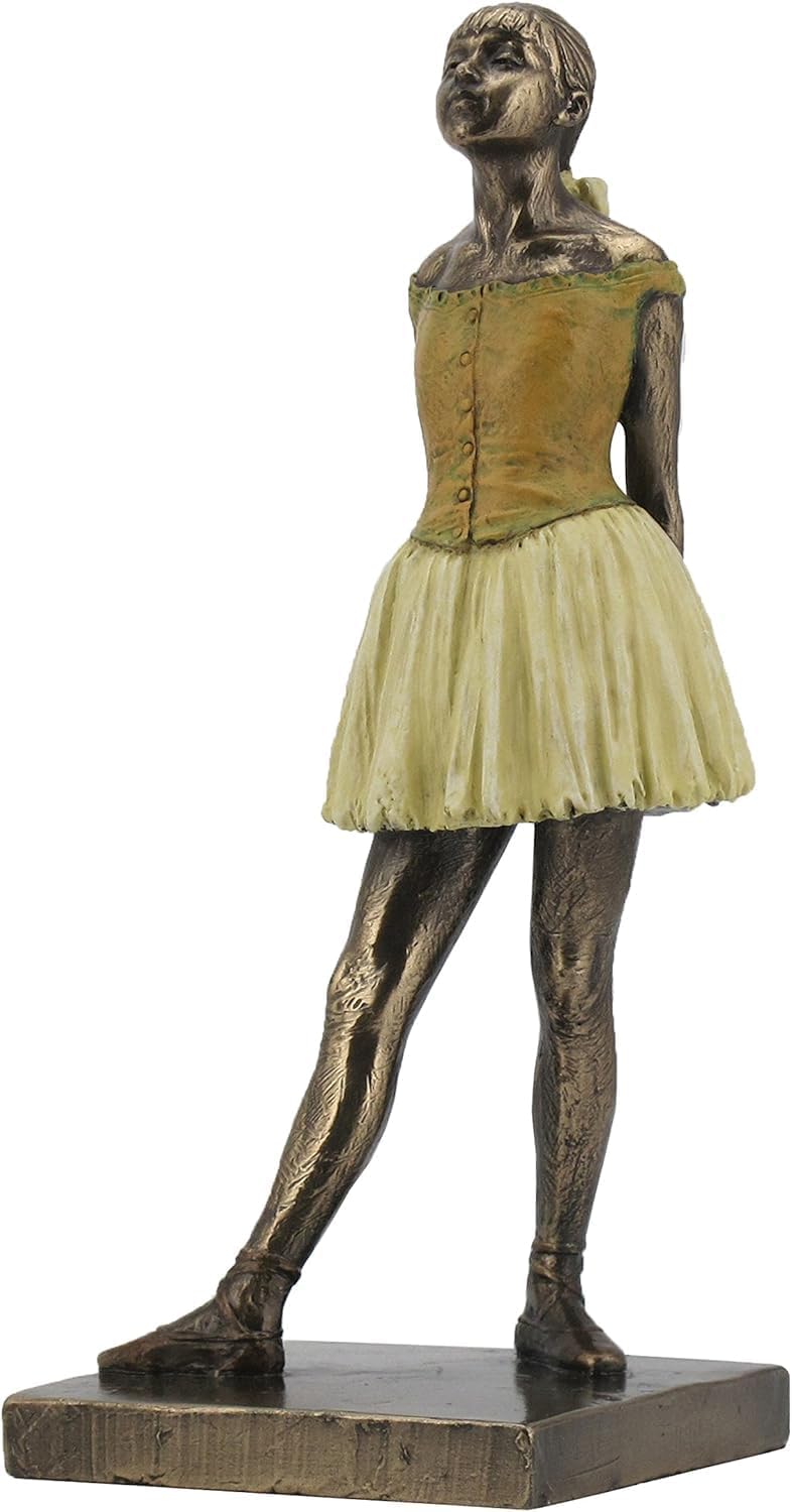 VERONESE (Bronze) - Degas Little Dancer Ballerina Statue (18cm Tall)