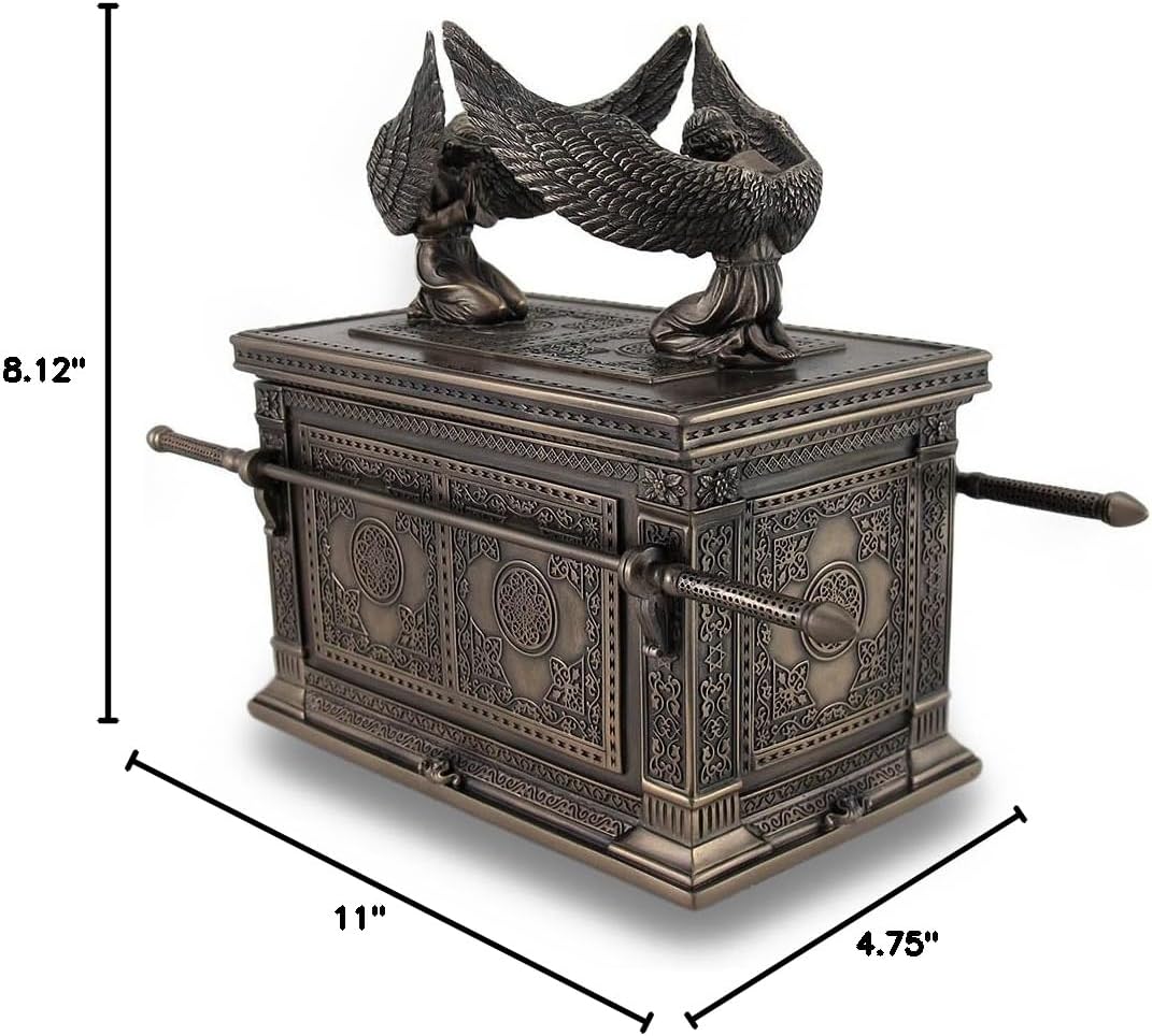 Stunning Bronze Finished Ark of The Covenant Trinket Box