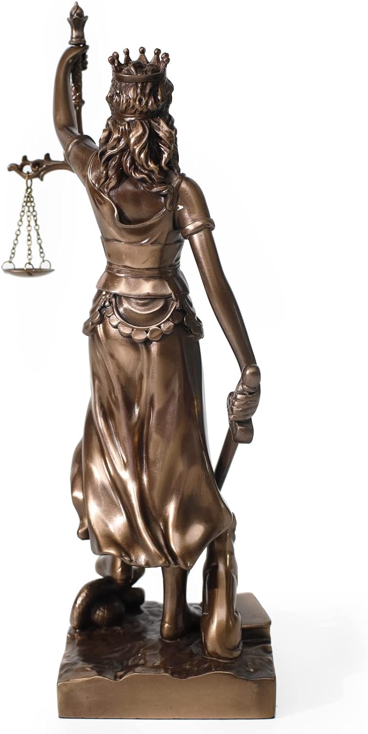 The Lady Justice Statue - Greek Roman Goddess of Justice 12.9inch Museum Grade Collectible Figurine