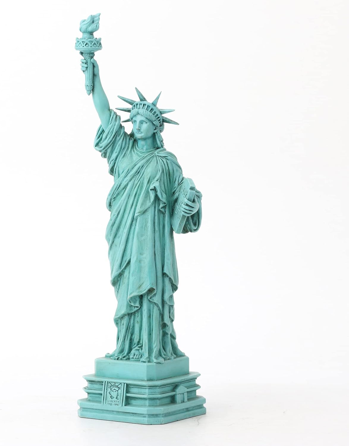 Veronese Design 12 3/8 Inch Statue of Liberty Resin Sculpture Handpainted Finish