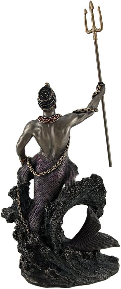 Veronese Design Olokun Owner of the Deep Sea Bronze Finish Statue