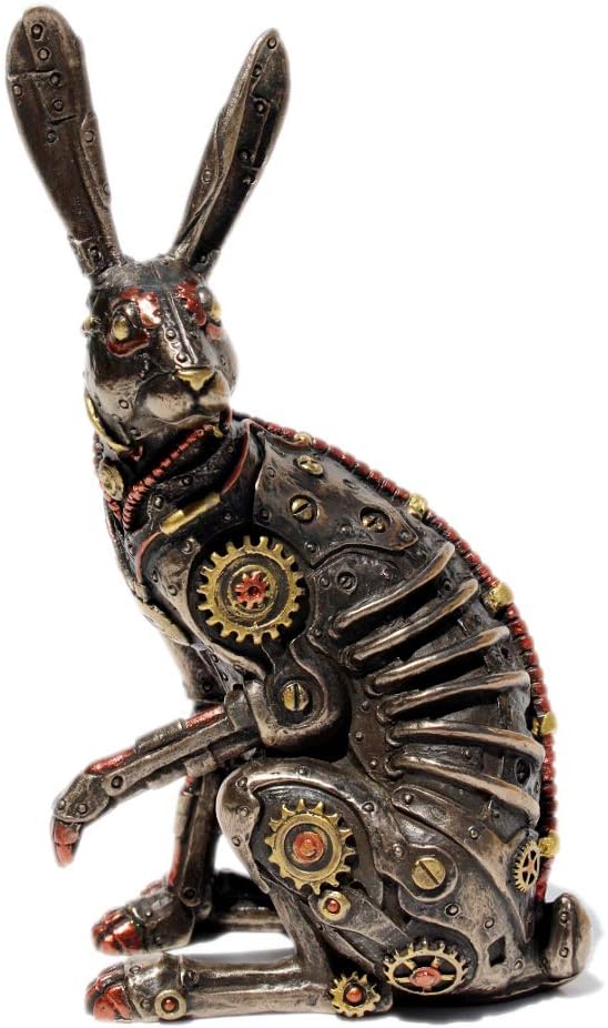 VERONESE Steampunk Rabbit Cold Cast Bronze Statue