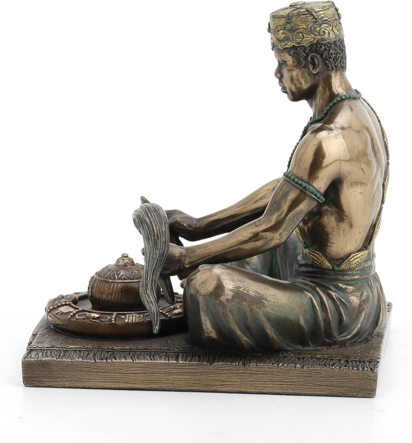 Veronese Design Bronzed Orunla God of Divination and Destiny Statue