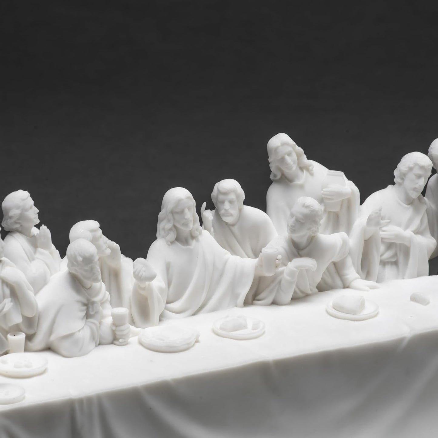 The Last Supper Statue, Leonardo da Vinci, 12.2" L Inspirational Home Décor, Religious Gift,