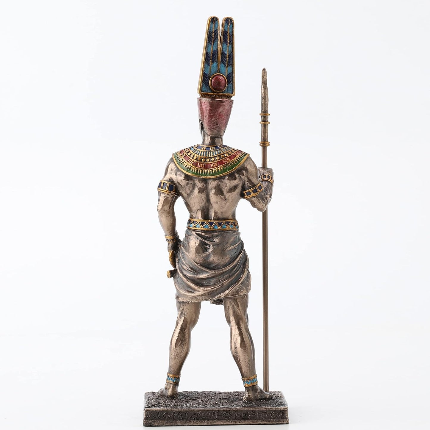 Veronese Design 10 5/8 Inch Tall Amun Ancient Egyptian King of Gods Resin Statue Bronze Finish
