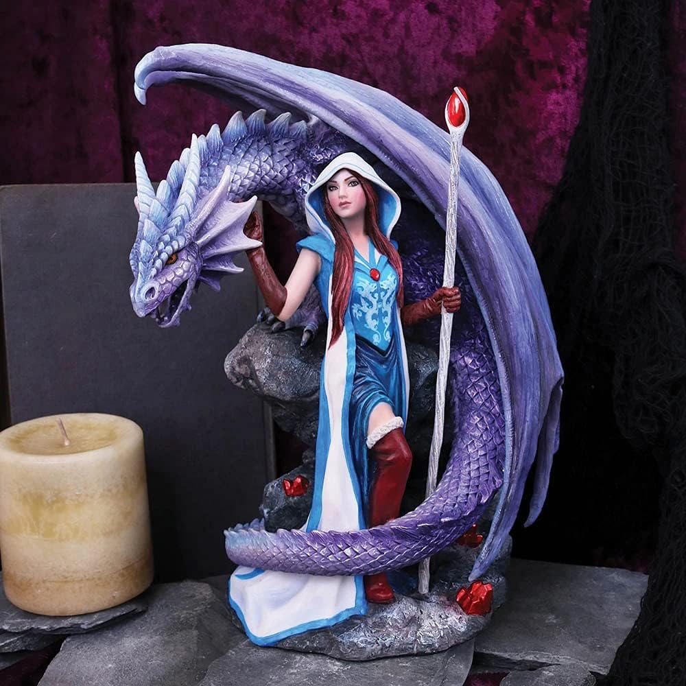Nemesis Now Dragon Mage Anne Stokes Figurine 30cm Purple