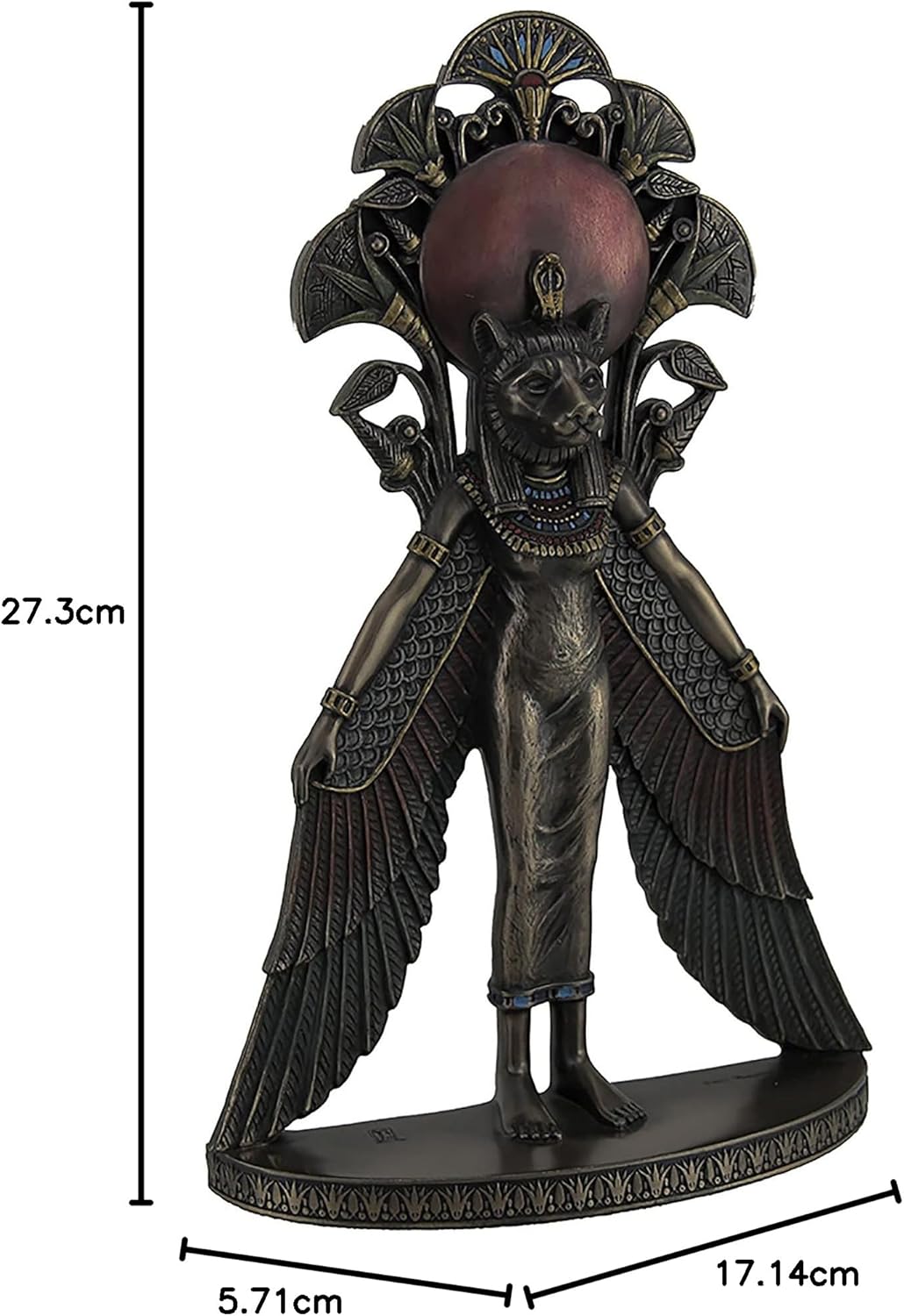 Veronese Design Sekhmet Winged Egyptian Warrior Goddess Wall Art Statue