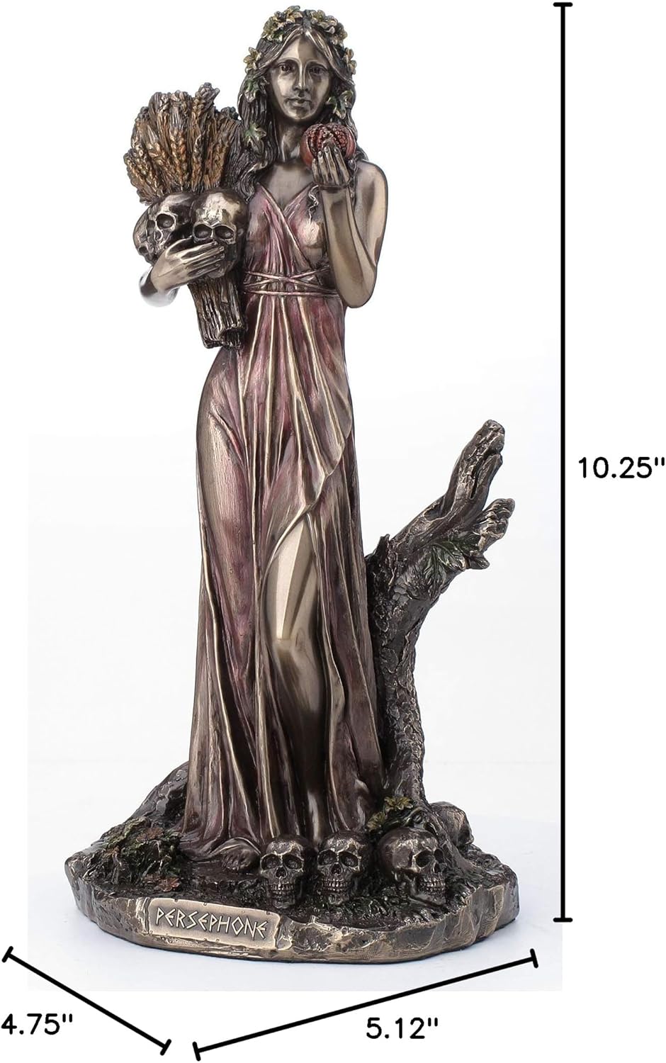 Veronese Design 10.25 Inch Persephone Greek Goddess of Vegetation and The Underworld Antique Bronze Finish Statue