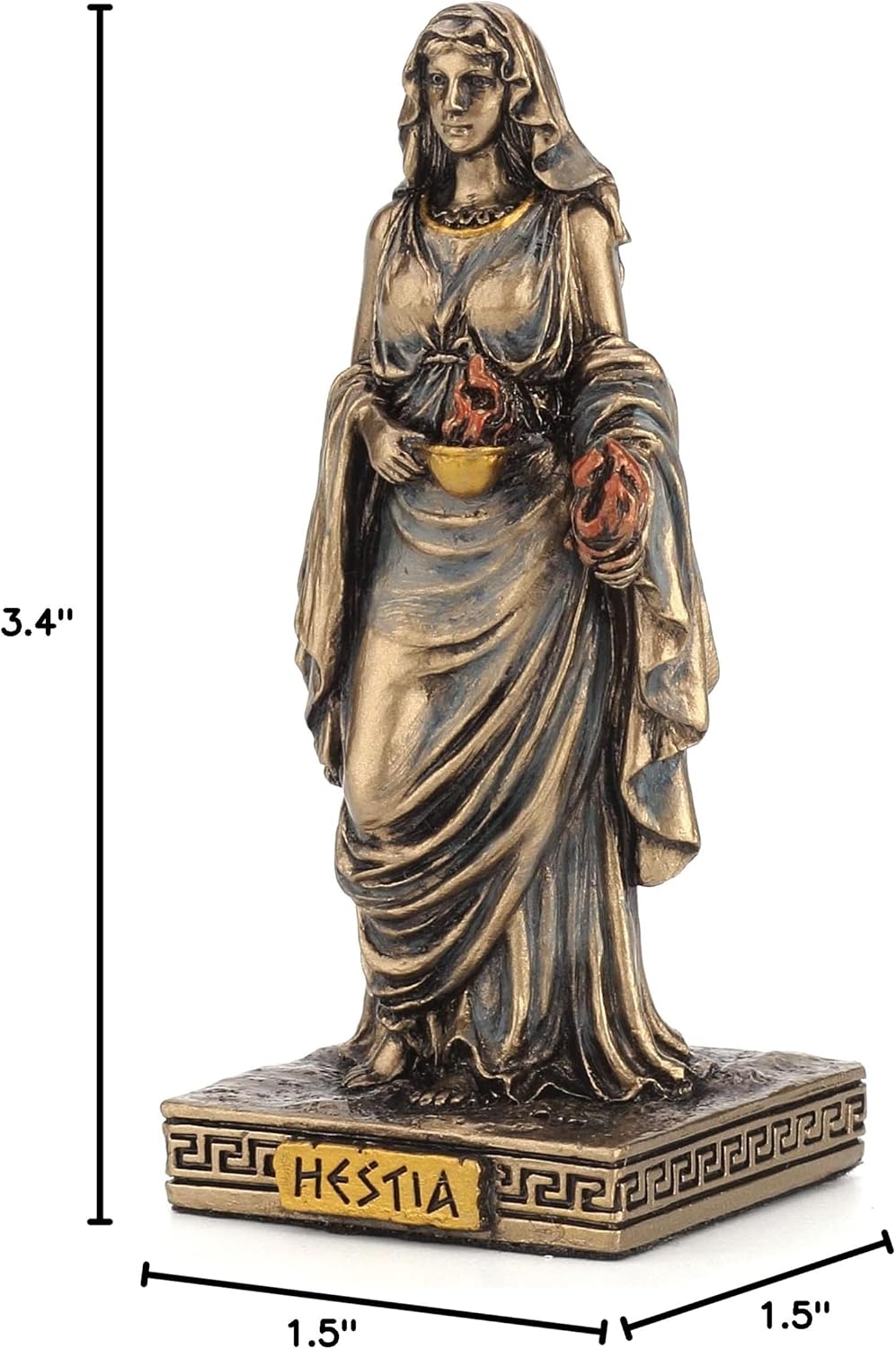 Veronese Design Greek Gods Miniature Figurine (Hestia, Bronze)