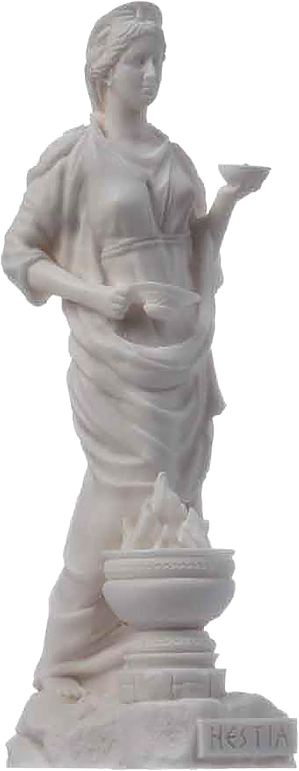 BeautifulGreekStatues Hestia Goddess of the hearth, home family, and the state Statue 6.69"