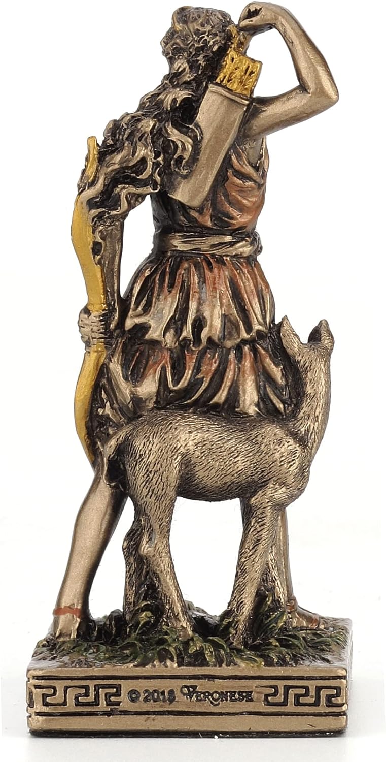 Veronese Design Greek Gods Miniature Figurine (Artemis, Bronze)