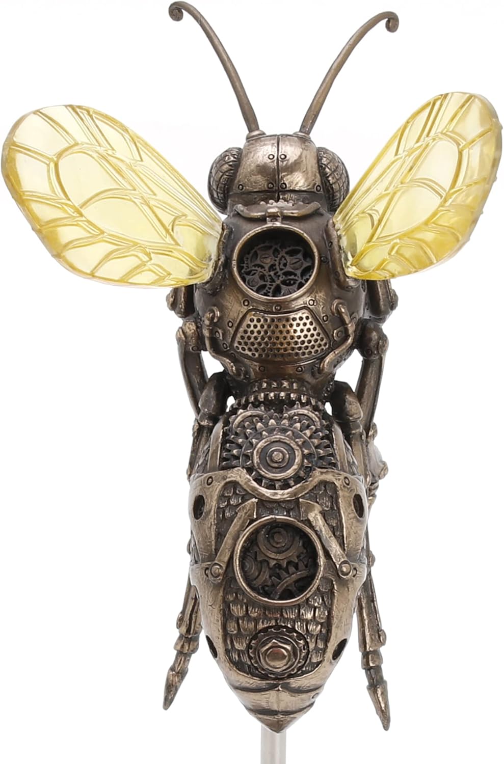 Veronese Design Bronze Finish Steampunk Hornet Specimen on Museum Mount Statue 10.5 Inches High