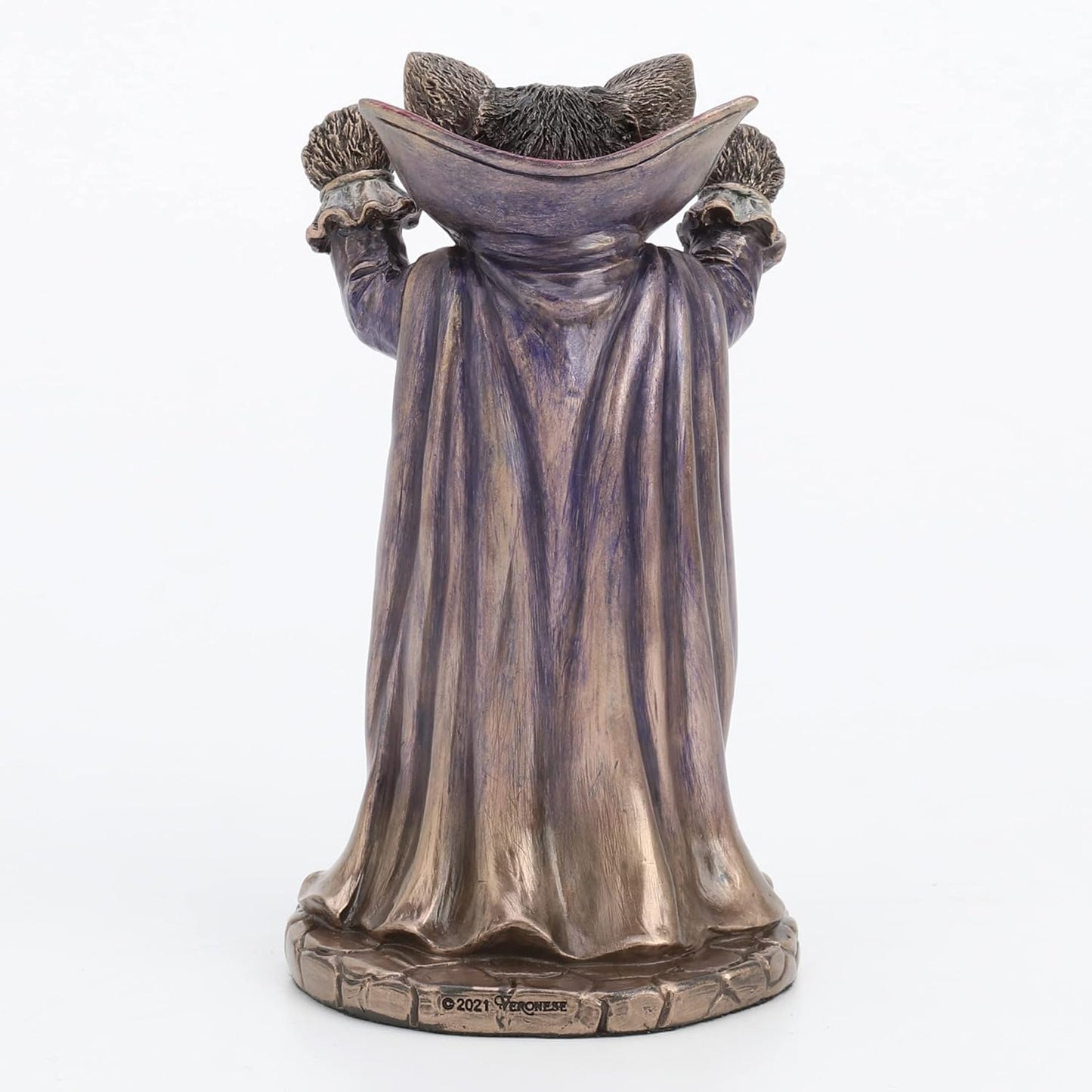 Veronese Design 5 Inch Vampire Cat Nosferatu Spooky Animal Figurine Bronze Finish