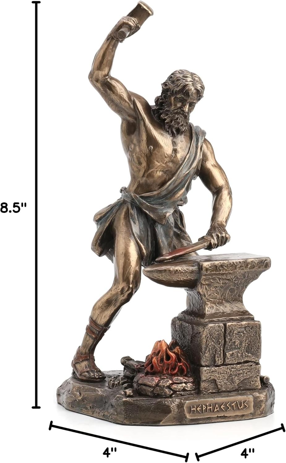 Veronese Design Hephaestus Greek God of Fire and Forge Bronze Finished Statue