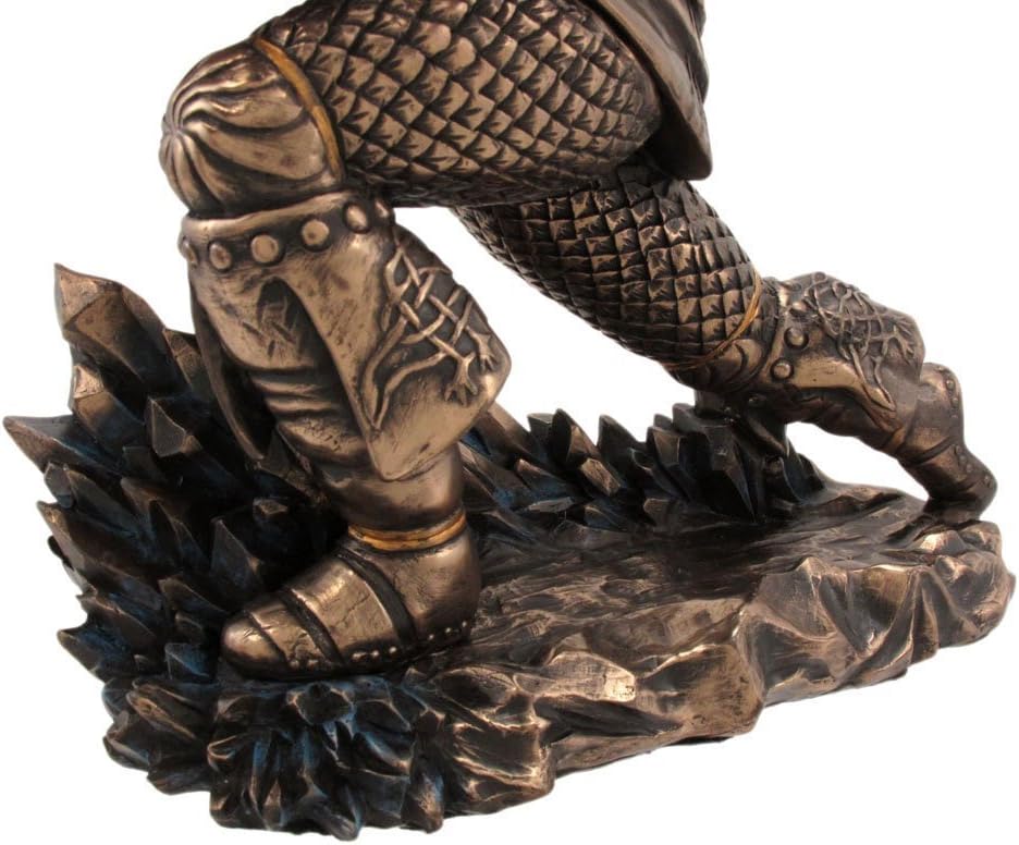 Mighty Thor with Hammer Norse Mythology God Resin Statue Figurine by PTC