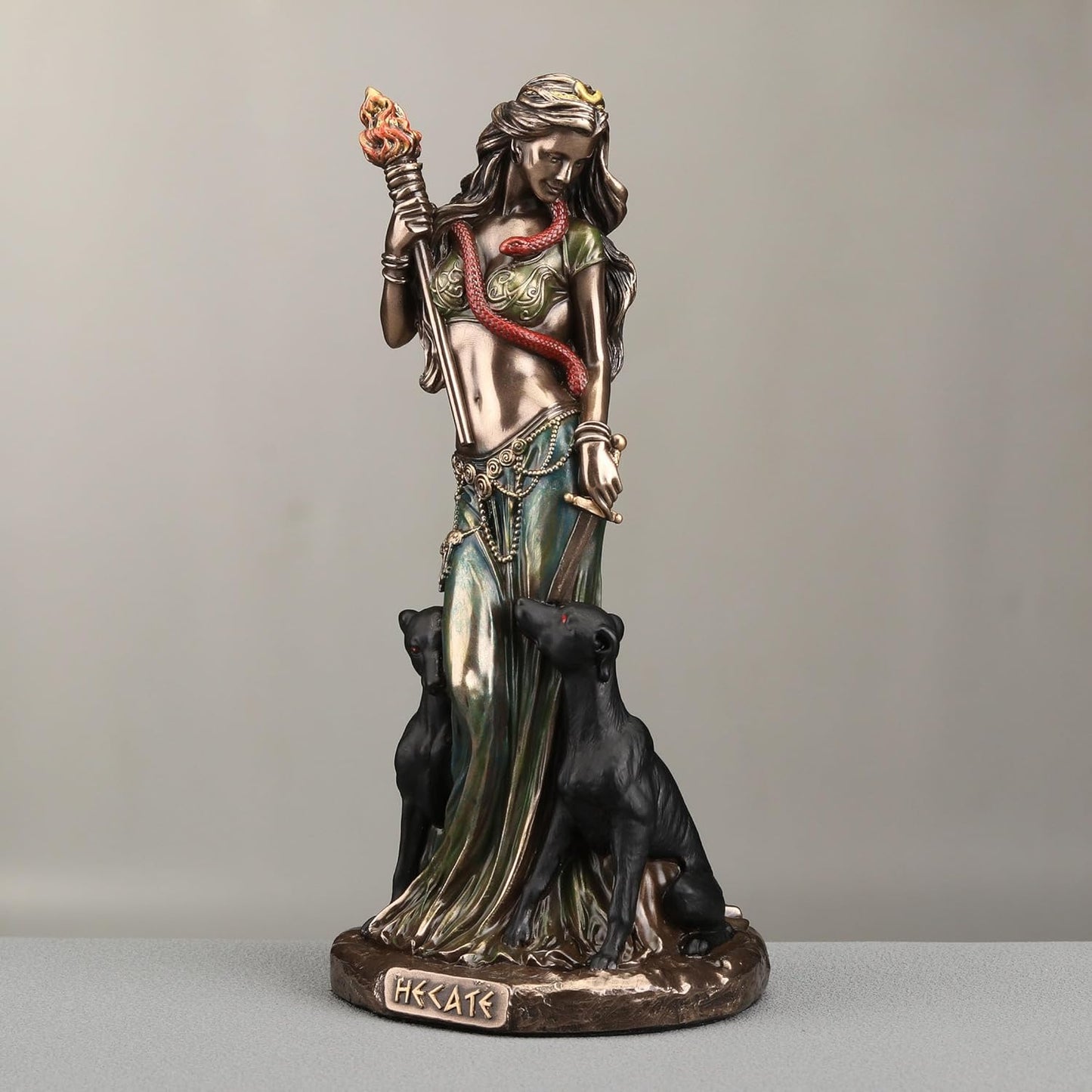 Veronese Design 6 1/8 Inch Hecate Greek Goddess of Magic Cold Cast Resin Bronze Finish Sculpture
