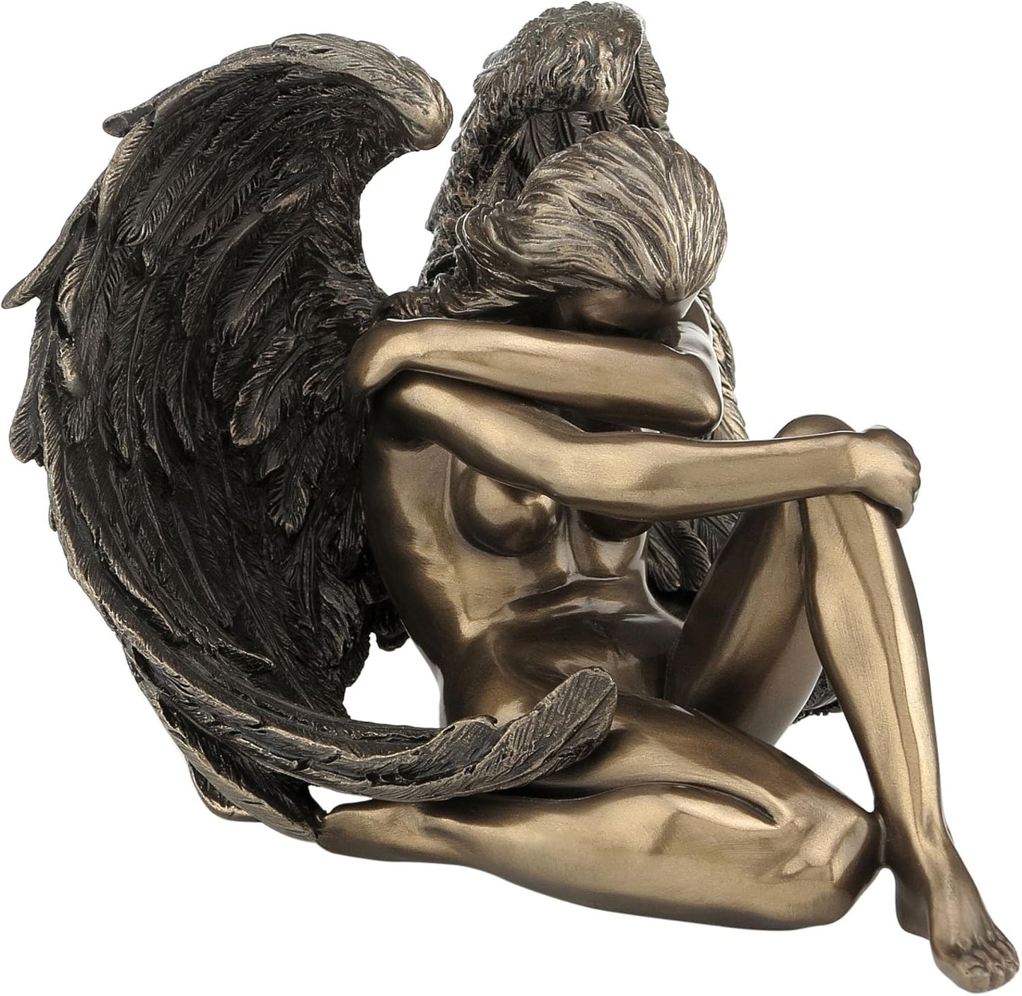 Veronese Design Bronzed Female Angel Statue Artistic Nude Sculpture