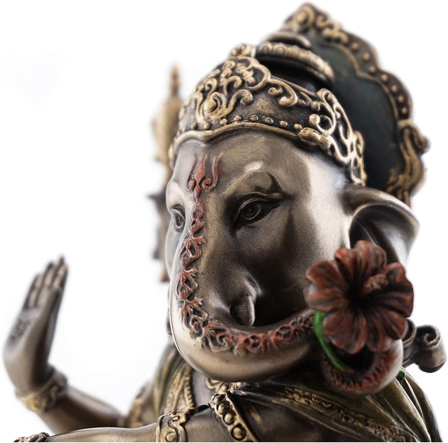 craftvatika Dancing Ganesh Statue Cold Cast Bronze