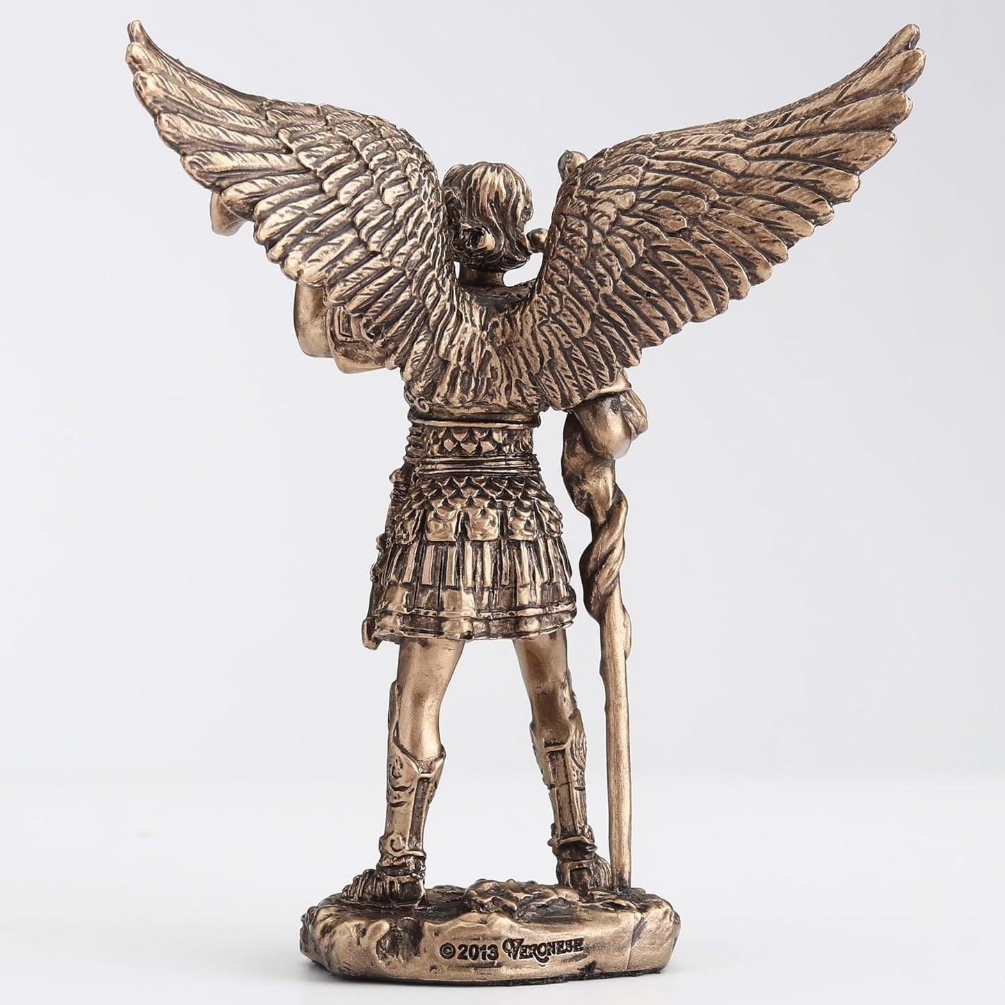 Archangel St. Gabriel Mini Statue with Messenger's Trumpet Statue Sculpture - Perfect Gift !