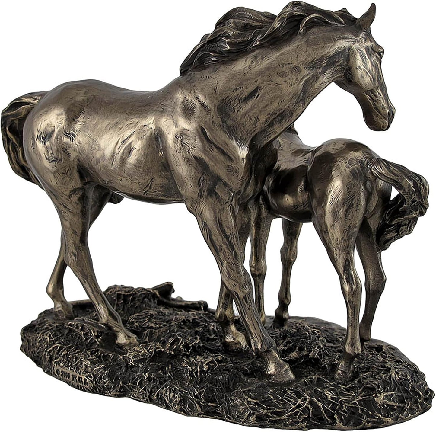 Veronese Design Things2Die4 Mare and Foal Wild Horses Bronzed Statue