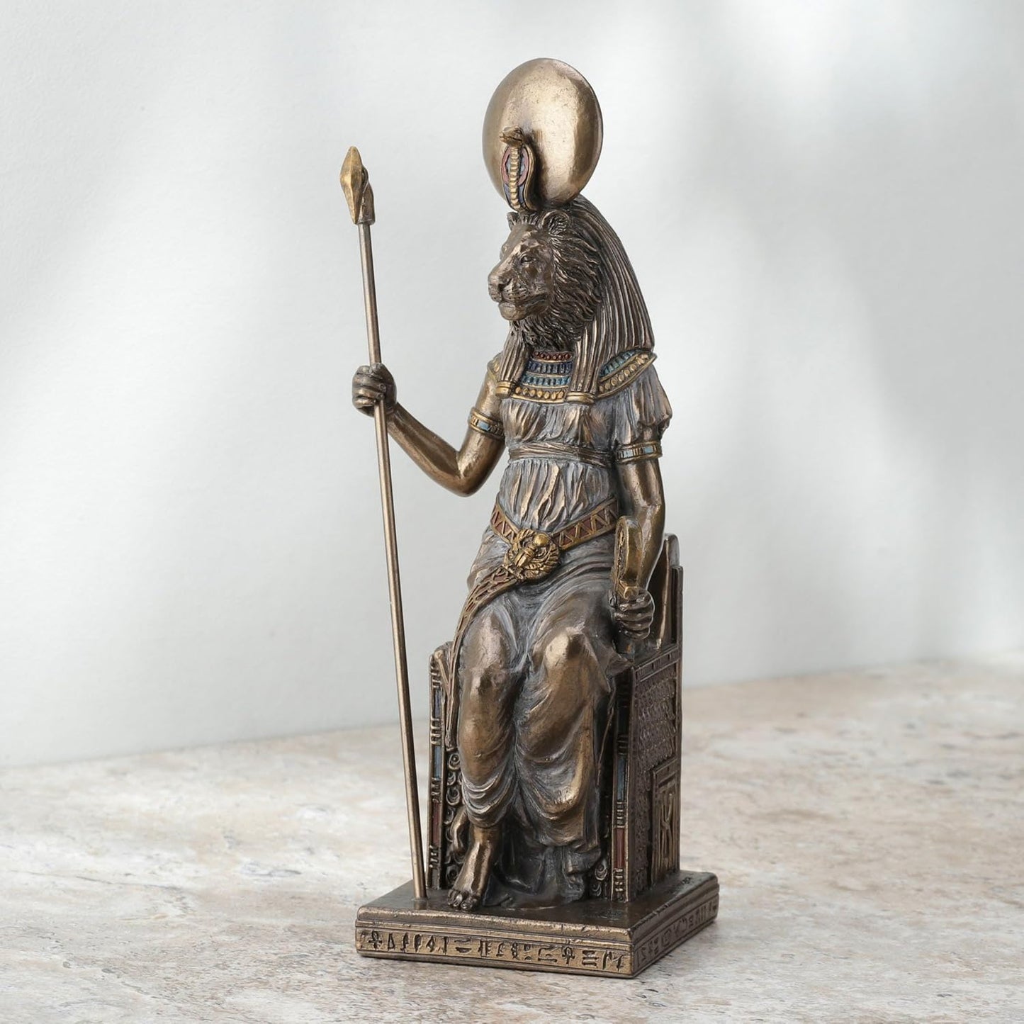 Veronese Design Things2Die4 Egyptian Goddess Sekhmet Sitting on Throne Statue