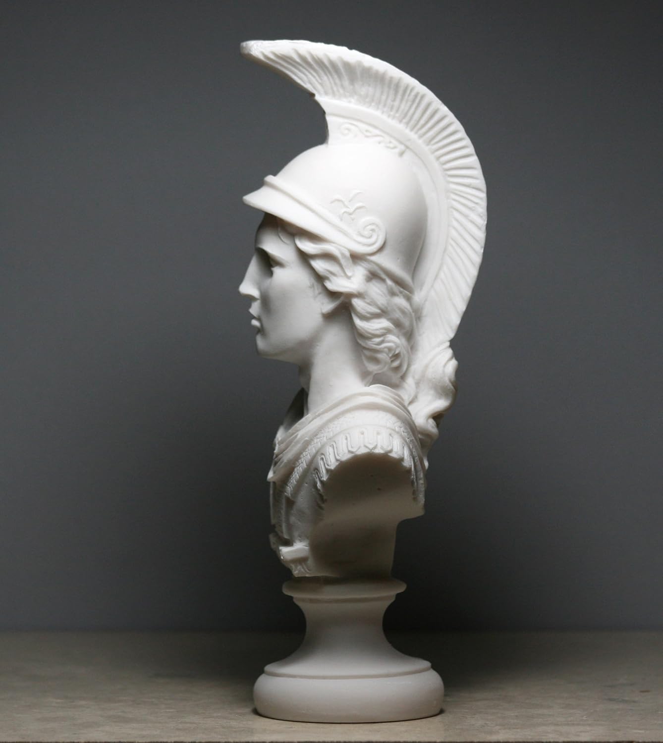 Alexander The Great Bust Sculpture Cast Alabaster Statue 7.48 inches
