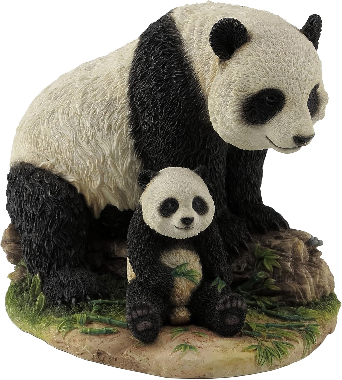 Mother And Child Panda Bear Statue Baby Animal