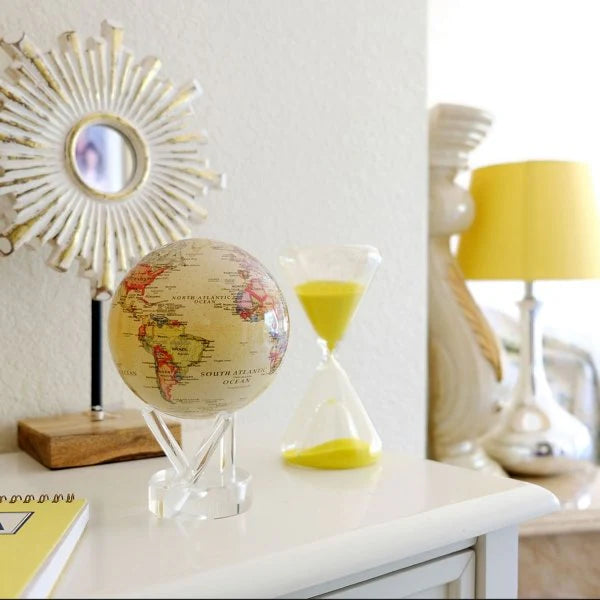 4.5" Mova Globe Antique (Beige)