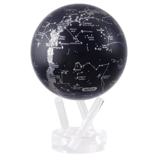 4.5" Mova Globe Silver Constellations (Buy Now For End of April Delivery)