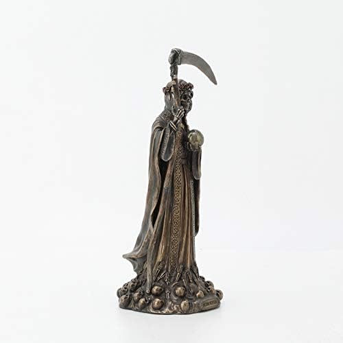 Veronese Design Santa Muerte Antique Bronze Finish Grim Reaper Statue