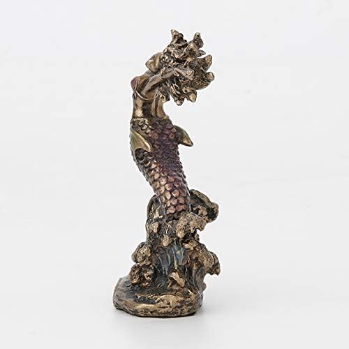 Veronese Design 3 1/2 Inch Yemaya Santeria Orisha Mother of All and Goddess of The Ocean Cast Resin Hand Painted Antique Bronze Finish Statue Home Decor