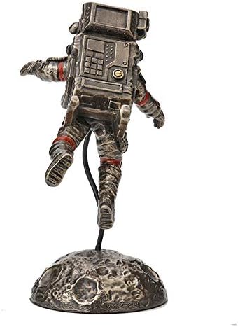 Veronese Design 6 1/8 Inch Zero G Astronaut Moon Landing Resin Statue Bronze Finish