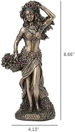 Veronese Design 8 5/8 Inch Aja Santeria Orisha of Forest and Herbs Cold Cast Resin Antique Bronze Finish Statue Home Decor