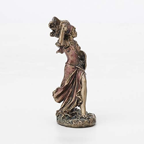 Veronese Design 3 3/4" Obba Santeria Orisha of Rivers Resin Figurine Hand Painted Bronze Finish