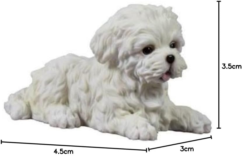 Veronese Design Maltese White Terrier Puppy Dog Animal Figurine WU75404AA