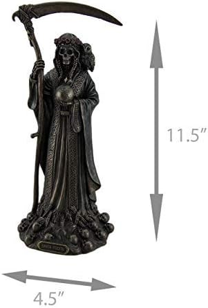 Veronese Design Santa Muerte Antique Bronze Finish Grim Reaper Statue