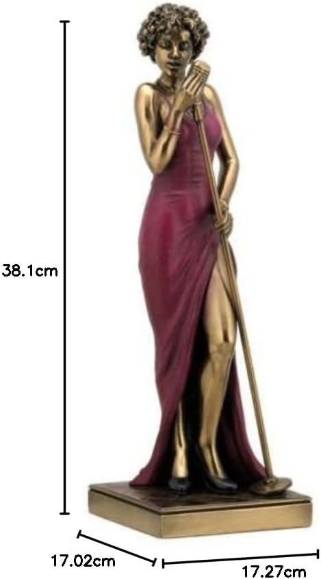 Female Singer Statue Sculpture Figurine - Jazz Band Collection