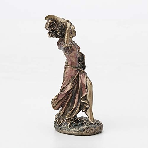 Veronese Design 3 3/4 Inch Obba Santeria Orisha God of Rivers Hand Painted Cast Resin Antique Bronze Finish Statue Home Decor